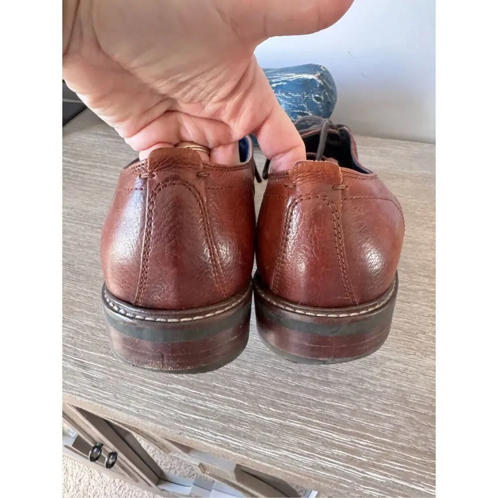 COLE‎ HAAN Grand.Os WATSON Brown Pebble Leather Wingtip Oxford Size 11.5
